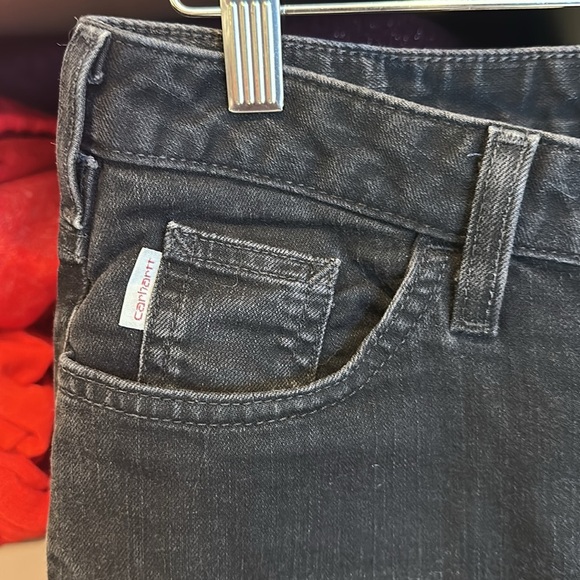 Carhartt black cropped jeans size 2 - Picture 2 of 3